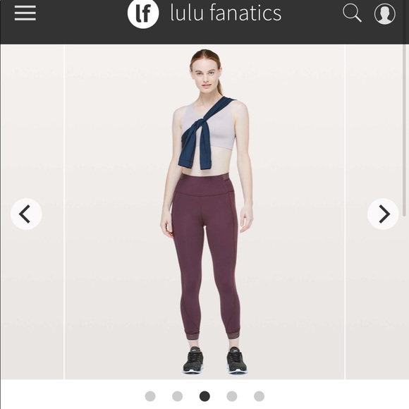 Lululemon fine focus 7/8 tight 25“ legging in arctic plum - Picture 3 of 13